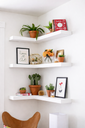 Painted Sloating Shelf Big/رف خشبي معلق