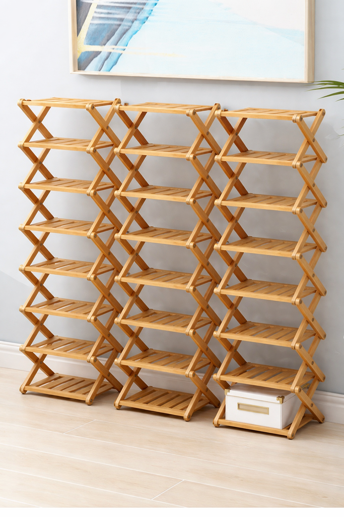 SHOE SHELF WOOD / ستاند الأحذية الخشبي