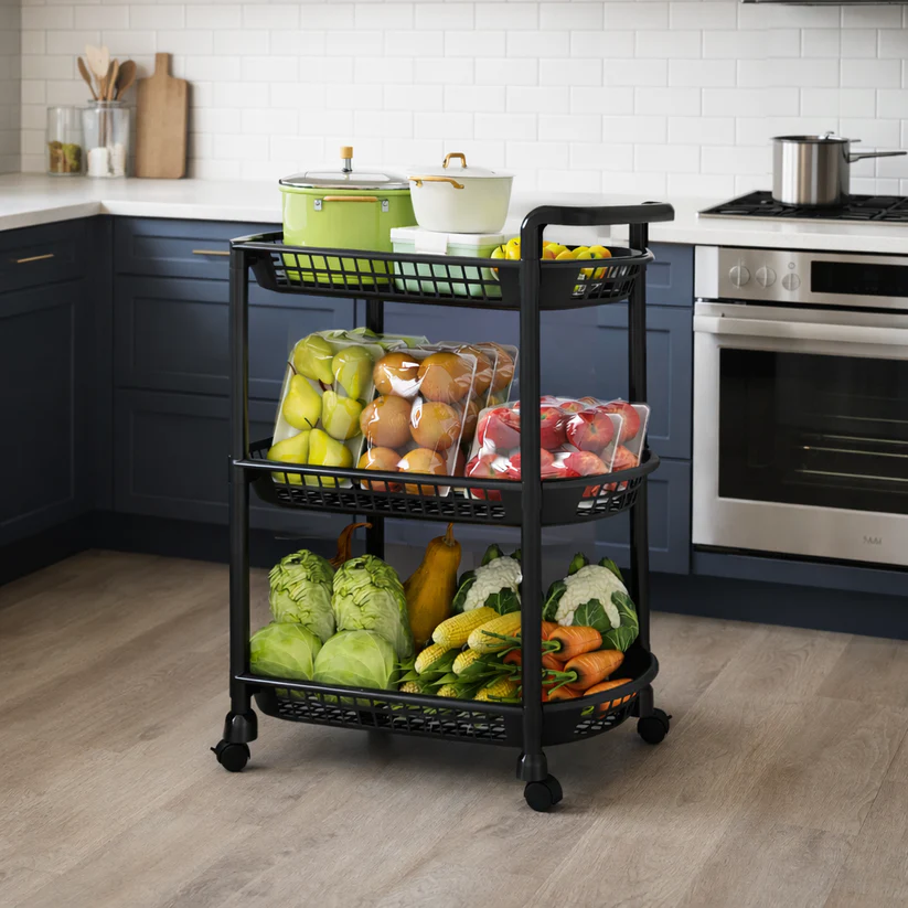 STORAGE RACK TROLLY/عربة تخزين و التقديم