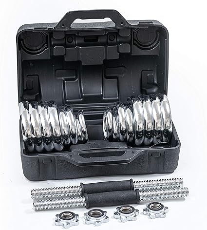 15 KG CHROME DUMBELL SET /مجموعة دمبل كروم 15 كجم