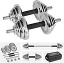 20 KG CHROME DUMBELL SET 