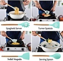 12-piece silicone kitchen utensil set/طقم أدوات مطبخ من السيليكون مكون من 12 قطعة