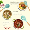 12-piece silicone kitchen utensil set/طقم أدوات مطبخ من السيليكون مكون من 12 قطعة