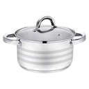 12PC stainless steel cookware set/طقم أواني طهي من الفولاذ المقاوم للصدأ مكون من 12 قطعة