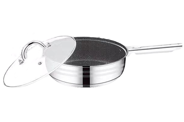 12PC stainless steel cookware set/طقم أواني طهي من الفولاذ المقاوم للصدأ مكون من 12 قطعة