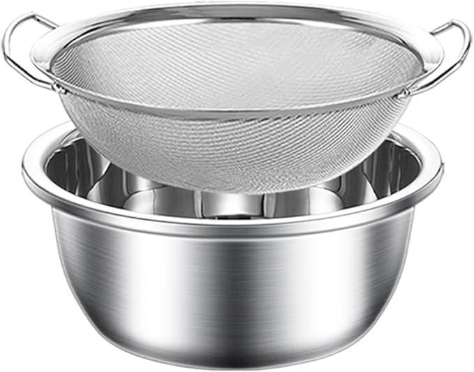 6PSC stainless steel food cleaning baskets.2/ 6 سلال تنظيف طعام من الفولاذ المقاوم للصدأ 