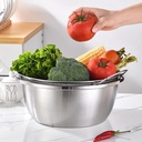 6PSC stainless steel food cleaning baskets.2/ 6 سلال تنظيف طعام من الفولاذ المقاوم للصدأ 