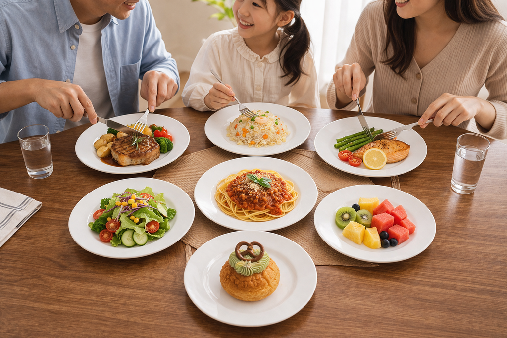 7PCs DINNER SET PLATES/طقم عشاء مكون من 7 قطع من الأطباق