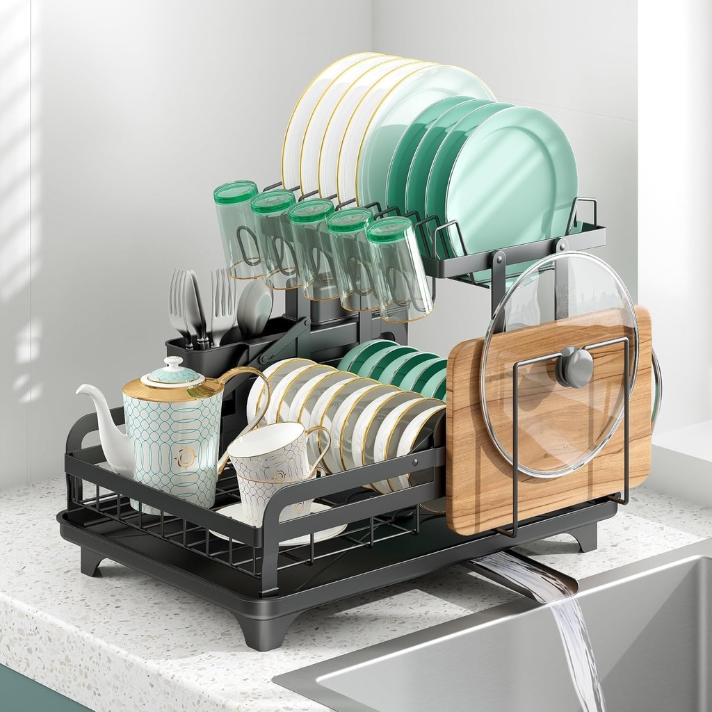 2-LAYER DRYING RACK /رف تجفيف صحون مكون من طبقتين 