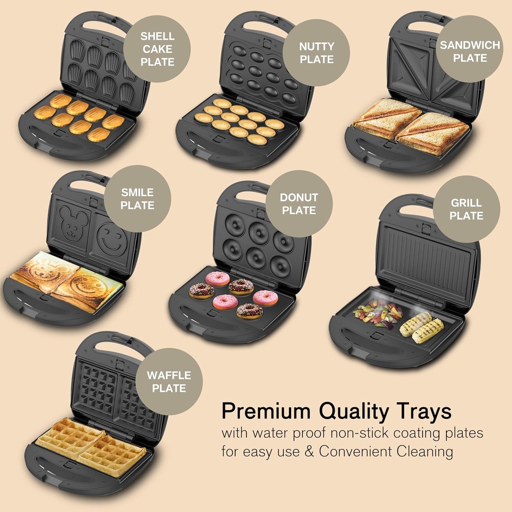 7 in 1 Multi Snack Maker / شواية السندويش 7 في 1