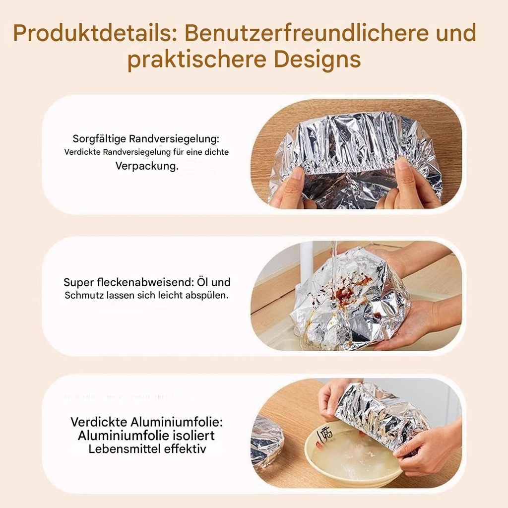 ALUMINUM FILM FOOD COVER/غطاء طعام من الالومنيوم