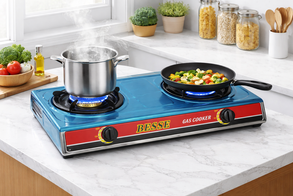 BESSE GAS COOKER /موقد غاز شعلتين من بيسي