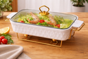 CERAMIC CHAFING DISH/طبق تقديم تسخية سيراميكي
