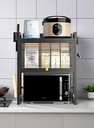 MICROWAVE OVEN SHELF BLACK/رف فرن الميكروويف أسود
