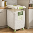 Rice Storage Container with Wheels 30L /حافظة تخزين الأرز بعجلات سعة 30 لترًا