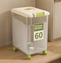 Rice Storage Container with Wheels 60L /حافظة تخزين الأرز بعجلات سعة 60 لترًا