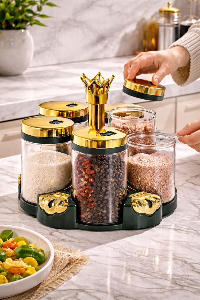 Rotatable Seasoning Bottle Glass Seasoning Jar/زجاجة توابل قابلة للتدوير