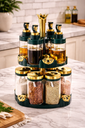 Rotatable Seasoning Bottle Glass Seasoning Jar/زجاجة توابل قابلة للتدوير