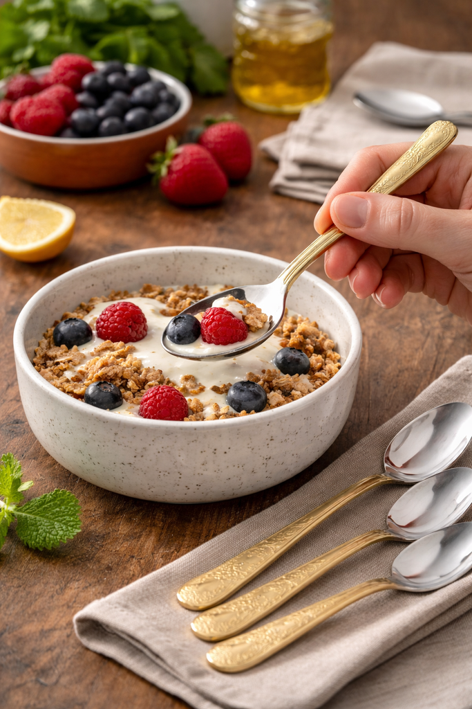 STEEL SPOON 6 PCS. / طقم ملاعق