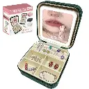 Accessories box with LED mirror/ شنطة تنظيم الاكسسوارات مع اضاءة 