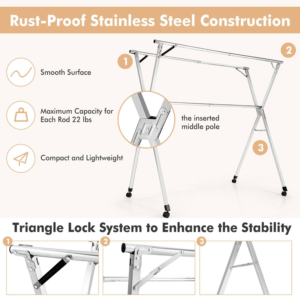 CLOTHES HANGER LONG/ منشرة ملابس طويلة 1