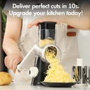  5-IN-1 VEGETABLES ROTARY CUTTER / قطاعة خضراوات دوارة 5 في 1خضراوات دوارة 5 في 1