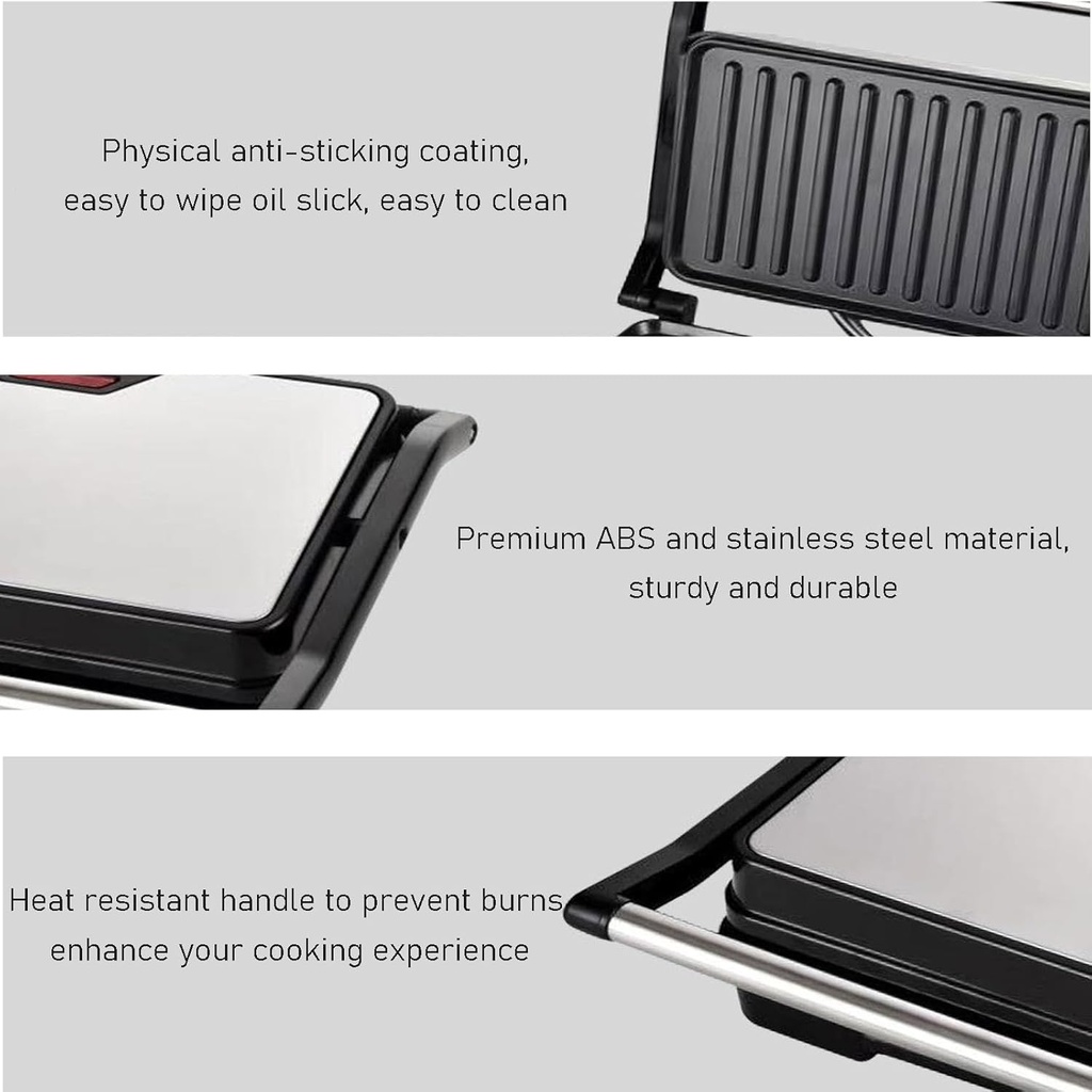 2-in-1 Contact Grill Maker /الشواية الذكية 2 في 1 