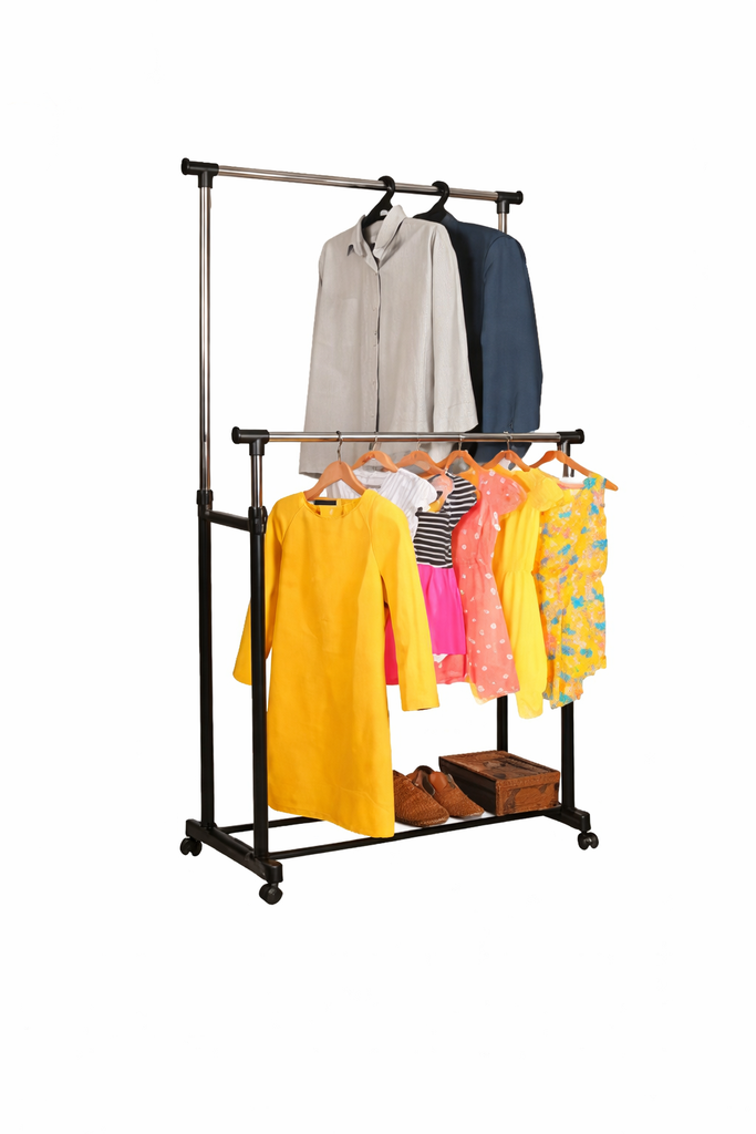 BOUBLE GARMENT RACK/رف الملابس الزوجي