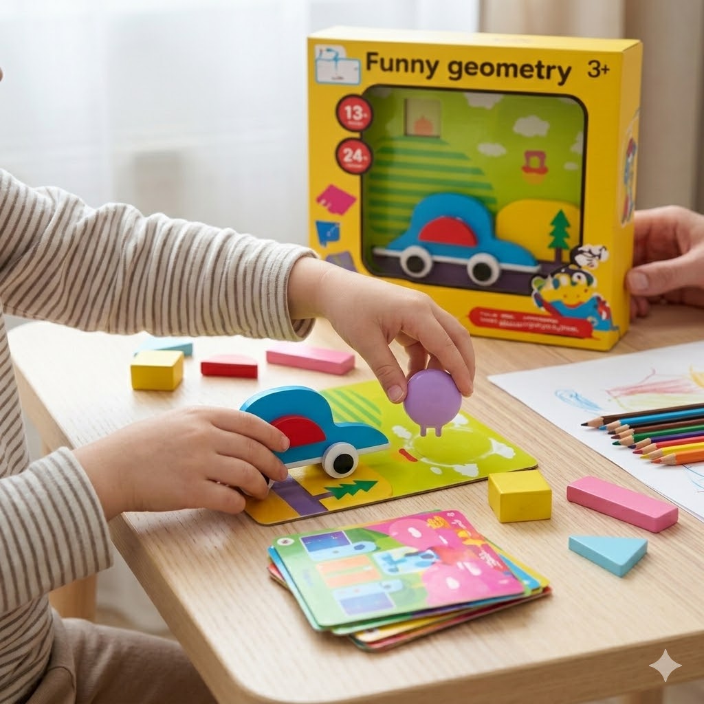 Funny Geometry / لعبة تركيب الأشكال 