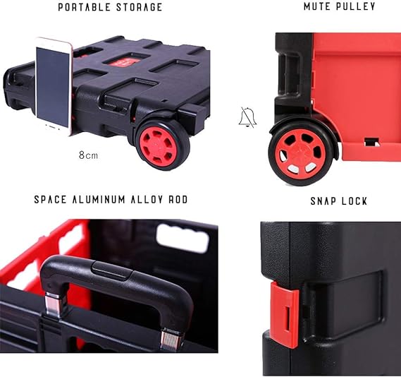 Foldable box with wheels/صندوق قابل للطي بعجلات
