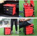 Foldable box with wheels/صندوق قابل للطي بعجلات