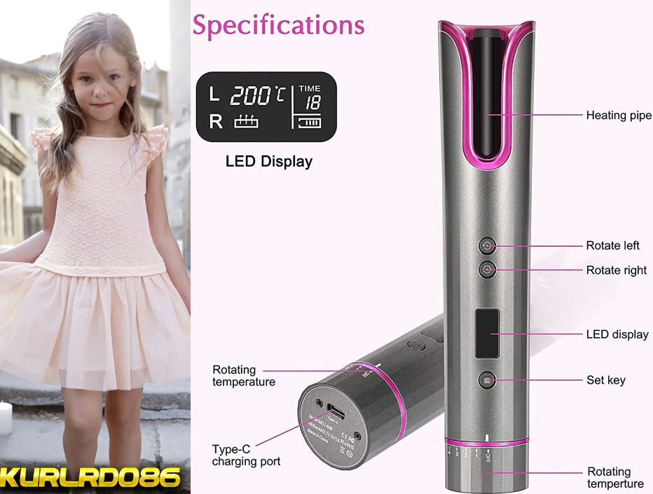 CORDLESS HAIR CURLER / استشوار تمويج الشعر