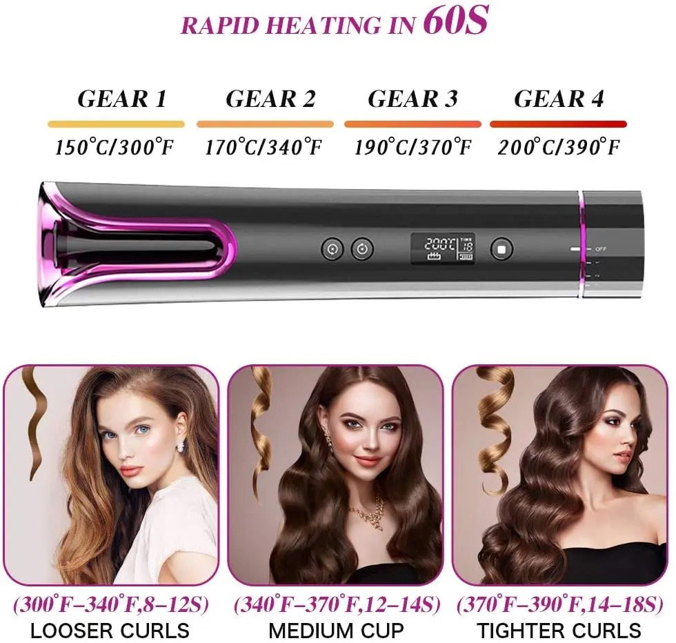 CORDLESS HAIR CURLER / استشوار تمويج الشعر