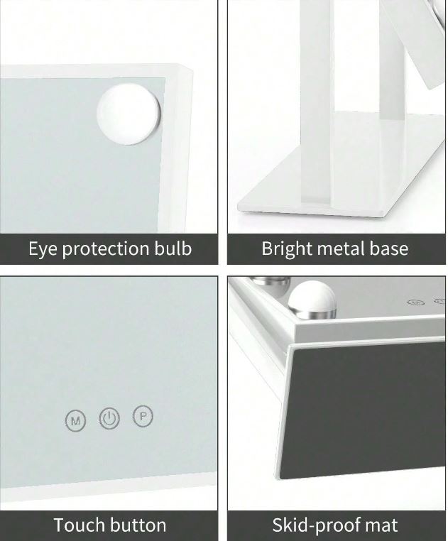 COSMSTIC MIRROR/مرآة 360 درجة مع ليد