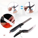 2 IN 1 KNIFE CUTTING BOARD/ مقص تقطيع الخضار 2 في 1