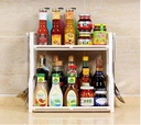 DOBLE KITCHEN SEASONING RACK/رف مطبخ مزدوج