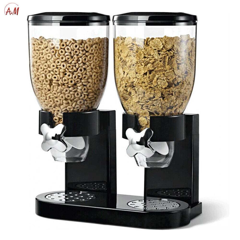 DOUBLE CEREAL DISPENSER/حافظة الكورنفليكس المزدوجة