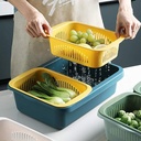 Double Vegetable Washing Basket/سلة غسيل الخضروات المزدوجة