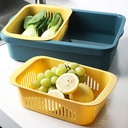 Double Vegetable Washing Basket/سلة غسيل الخضروات المزدوجة