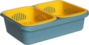 Double Vegetable Washing Basket/سلة غسيل الخضروات المزدوجة