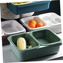 Double Vegetable Washing Basket/سلة غسيل الخضروات المزدوجة