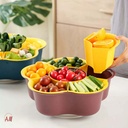 Double-layer Rotating Fruit Drain/سلة تقديم الفواكه