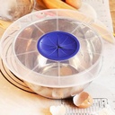 EGG MIXER ANTI-SPLACH SILICONE LID/ غطاء سيليكون لمنع تطاير الخليط