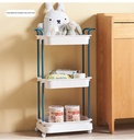 3 PORTABLE SHELFرفوف تنظيم متعددة الطوابق والاستخدام