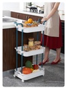 3 PORTABLE SHELFرفوف تنظيم متعددة الطوابق والاستخدام