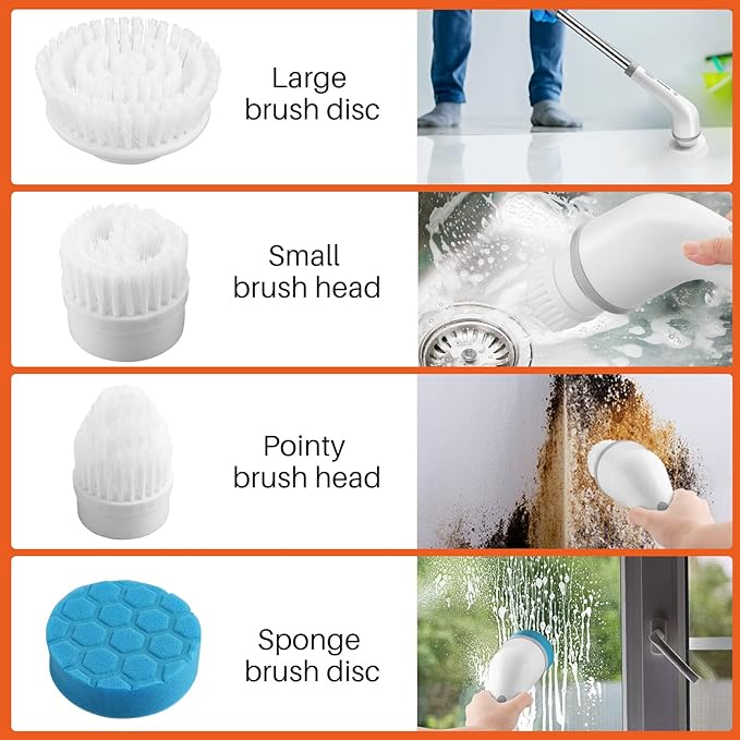 Electric Cleaning Brush 8 in 1 / ممسحة الكترونية 8 في 1