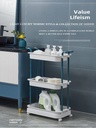 3 PORTABLE SHELFرفوف تنظيم متعددة الطوابق والاستخدام