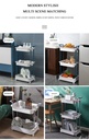 3 PORTABLE SHELFرفوف تنظيم متعددة الطوابق والاستخدام