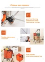 3 Wheels Shopping Basket/عربة التسوق