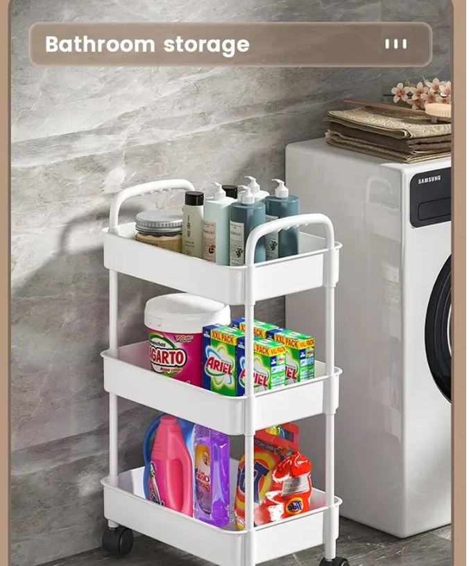 3-Tier Storage Shelve / عربة التنظيم 3 رفوف